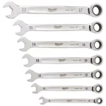 Milwaukee 7-Piece Metric Ratcheting Combination Wrench Set thumbnail 1