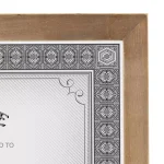 DesignOvation Gallery 8.5 x 11 in. Rustic Brown Wood Document Picture Frame Set, 4-Pack thumbnail 4