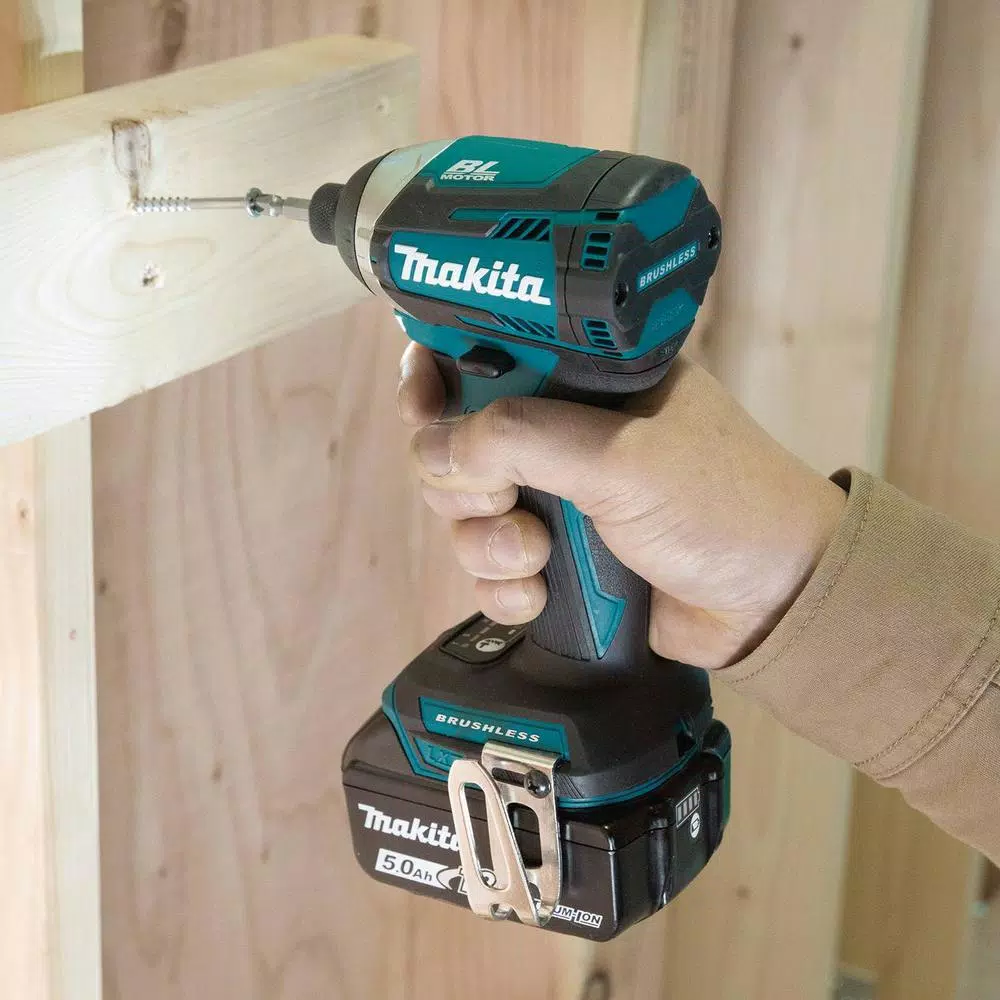 Makita 18V LXT Brushless Cordless 3-Speed Impact Driver Kit with (2) 5.0Ah Batteries and Hard Case