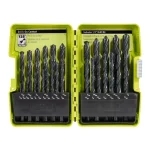 RYOBI 29-Piece Black Oxide Index Drill Bit Set with Bonus 25 ft. Tape Measure thumbnail 5
