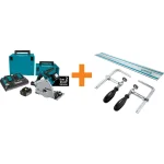Makita 18V X2 LXT (36V) Brushless 6-1/2" Plunge Circular Saw Kit with 55" Guide Rail and 2-Pack Clamps thumbnail 1