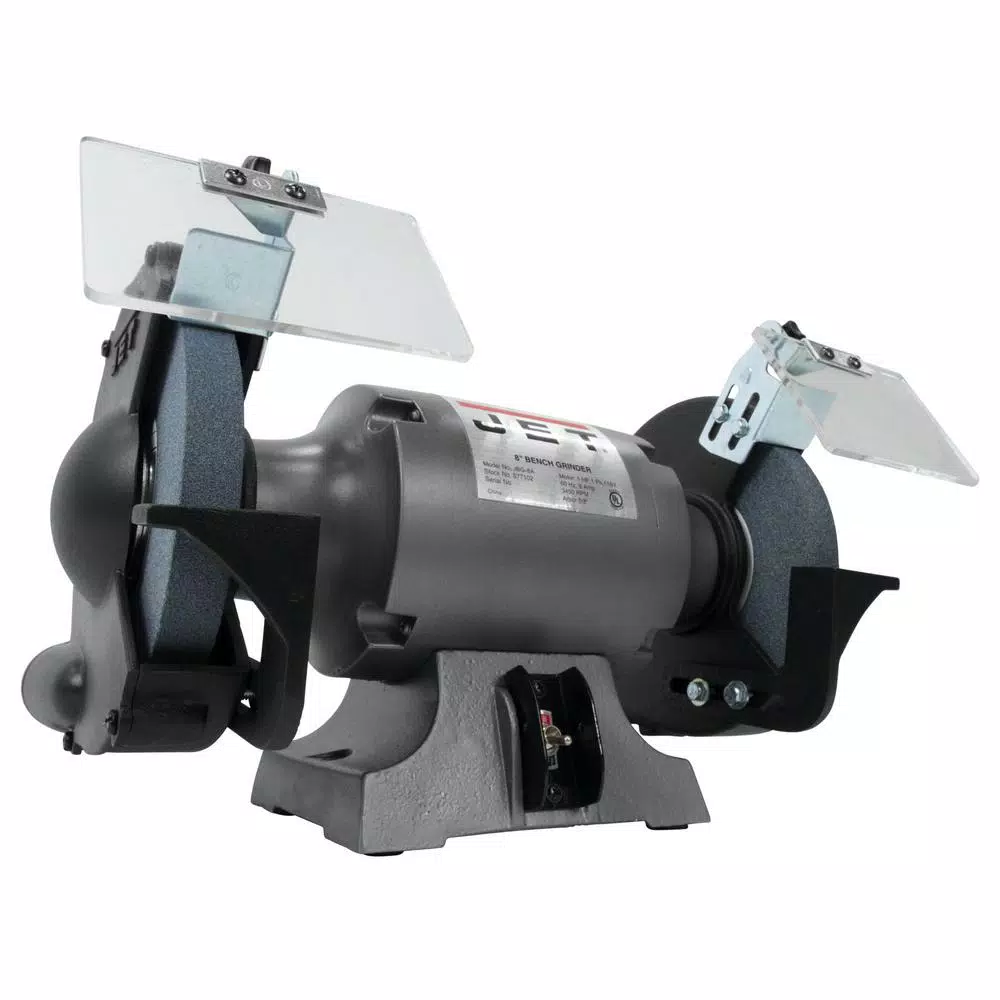 JET 1 HP 8 in. Industrial Metalworking Bench Grinder, 115 V JBG-8A