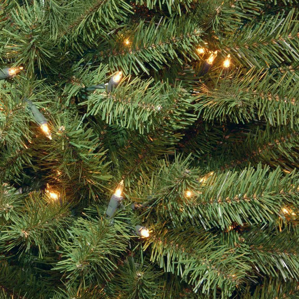 Home Accents Holiday 4.5 ft North Valley Spruce Artificial Christmas Tree with 200 Warm White Mini Lights