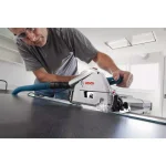 Bosch GKT13-225 6-1/2 in. 13 Amp Corded Track Saw Kit with 63 in. Aluminum Tracks and Carrying Bag thumbnail 5