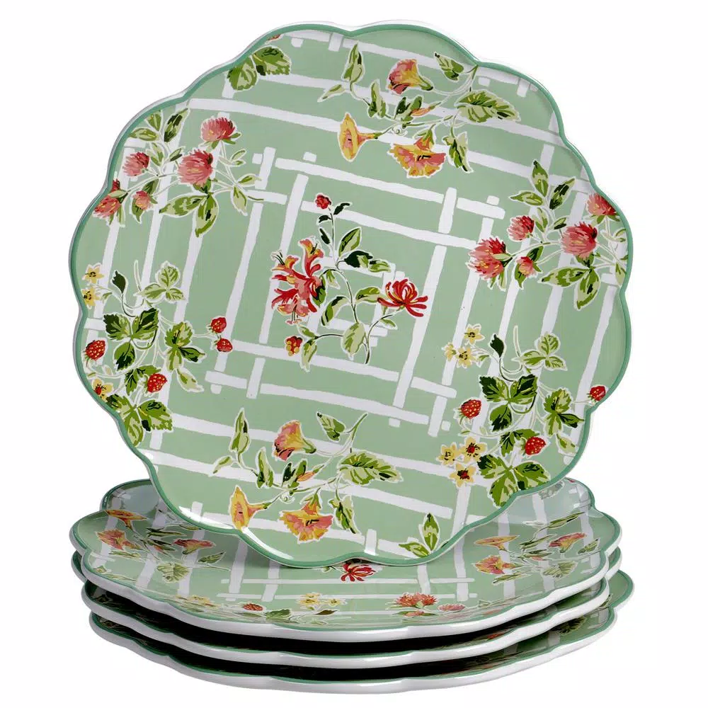 Certified International English Garden 16-Piece Earthenware Dinnerware Set, Service for 4