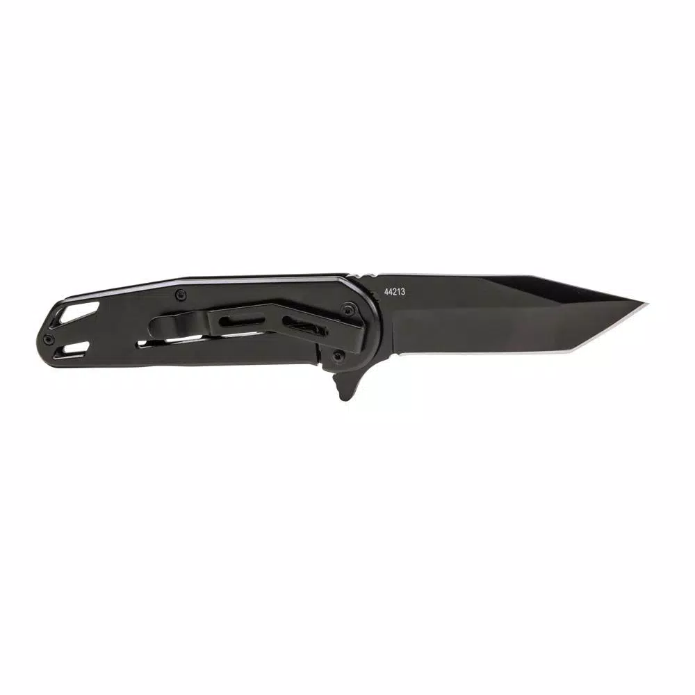 Klein Tools Bearing-Assisted Open Folding Knife with Tanto Blade