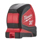 Milwaukee 30 ft. Compact Tape Measure with 12 ft. Reach and Nylon Blade Protection thumbnail 5
