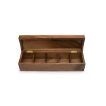 Ironwood Gourmet Townhouse 5-Compartment Acacia Wood Tea Box thumbnail 1