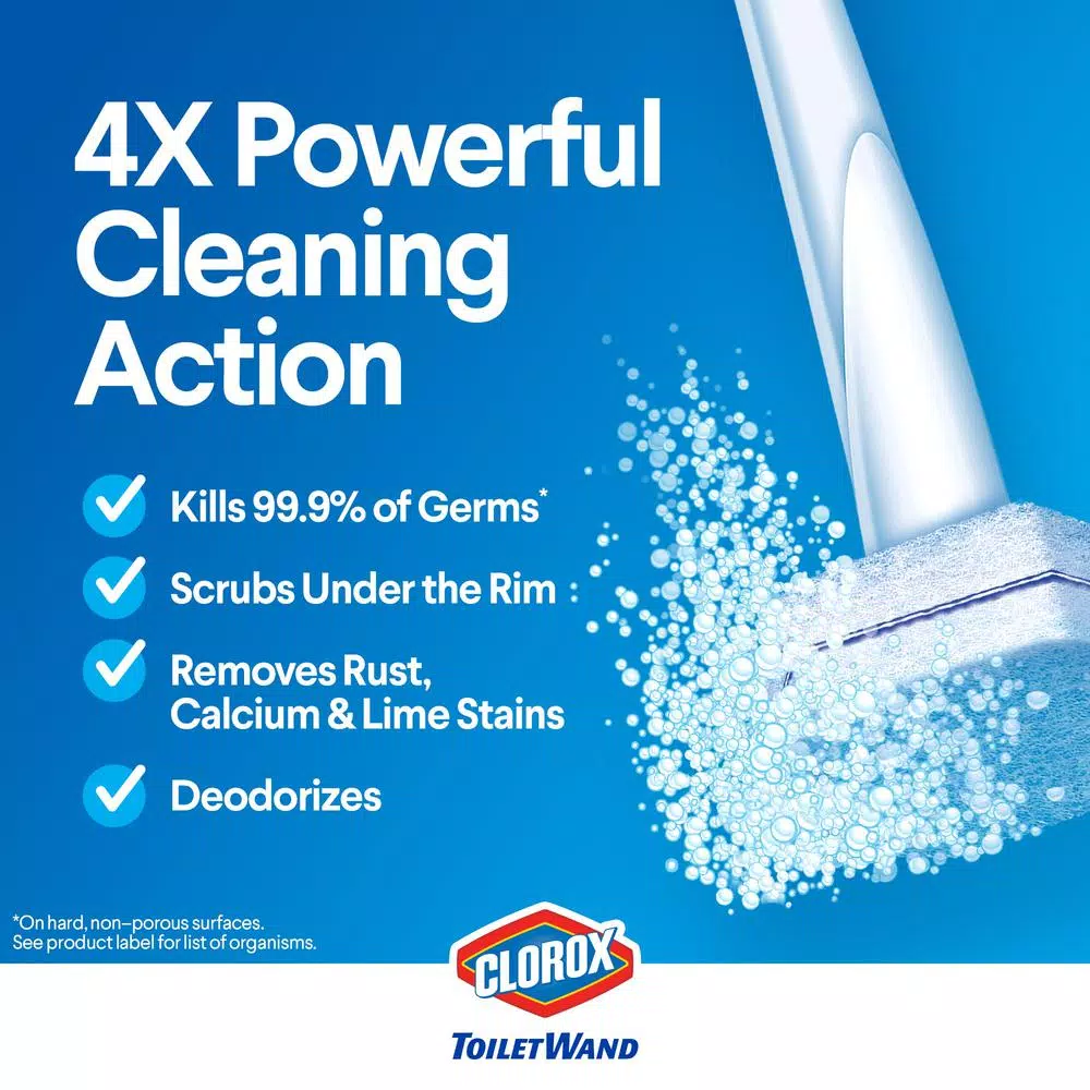 Clorox ToiletWand Disinfecting Toilet Bowl Cleaner Refill Pads, 20-Count