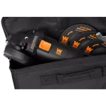 WEN 4.5 in. 7.5 Amp Corded Angle Grinder with Reversible Handle, 3 Discs, and Carrying Case thumbnail 5