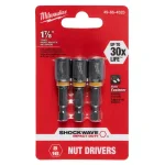 Milwaukee SHOCKWAVE 5/16 in. x 1-7/8 in. Black Oxide Impact Duty Magnetic Nut Drivers, 3-Pack thumbnail 2
