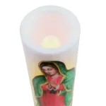 Stonebriar Collection 8 in. Virgin of Guadalupe LED Flameless Prayer Candle thumbnail 3