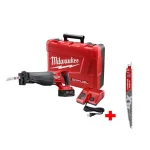 Milwaukee M18 FUEL 18V Brushless Reciprocating Saw Kit with XC 5.0Ah Battery & Carbide AX Blade thumbnail 1