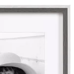 Kate and Laurel Gibson 11 x 14 in. Gallery Wall Picture Frame Set, Matted to 8 x 10 in., Gray and White (Set of 4) thumbnail 4