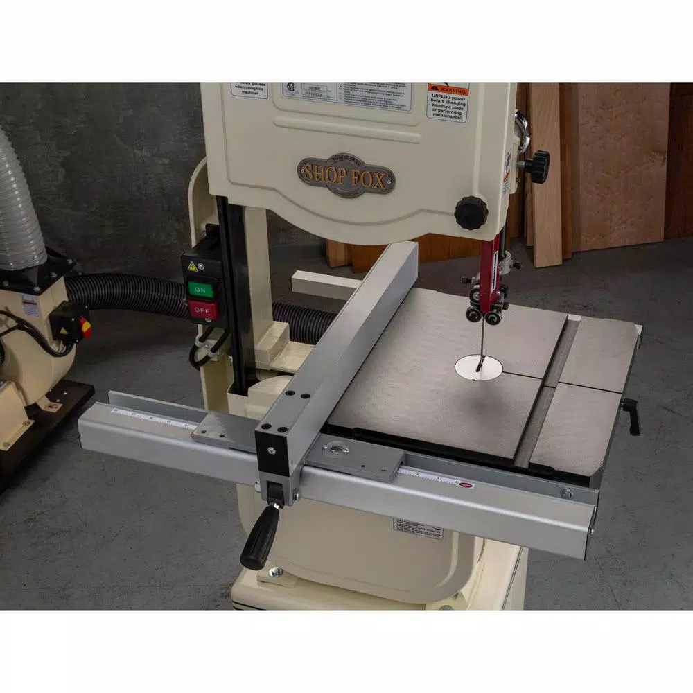 Shop Fox 14 in. 1 HP Vertical Band Saw with Cast-Iron Table and Enclosed Cabinet Stand