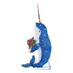 Home Accents Holiday 50-in. LED Narwhal Yard Decoration with 60 Warm White Lights thumbnail 1