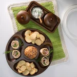 BergHOFF Acacia Natural Wood Round Serving Tray Set, 2-Piece thumbnail 5