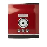 Haden Dorset 1500W 2-Slice Wide Slot Retro Toaster - Red thumbnail 4