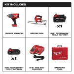 Milwaukee M18 FUEL 1/2 in. High Torque Impact Wrench & M18 Grease Gun Combo Kit thumbnail 2