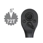 TEKTON 1/4 in. Drive 5 in. Composite Ratchet with 72-Tooth Gear thumbnail 10