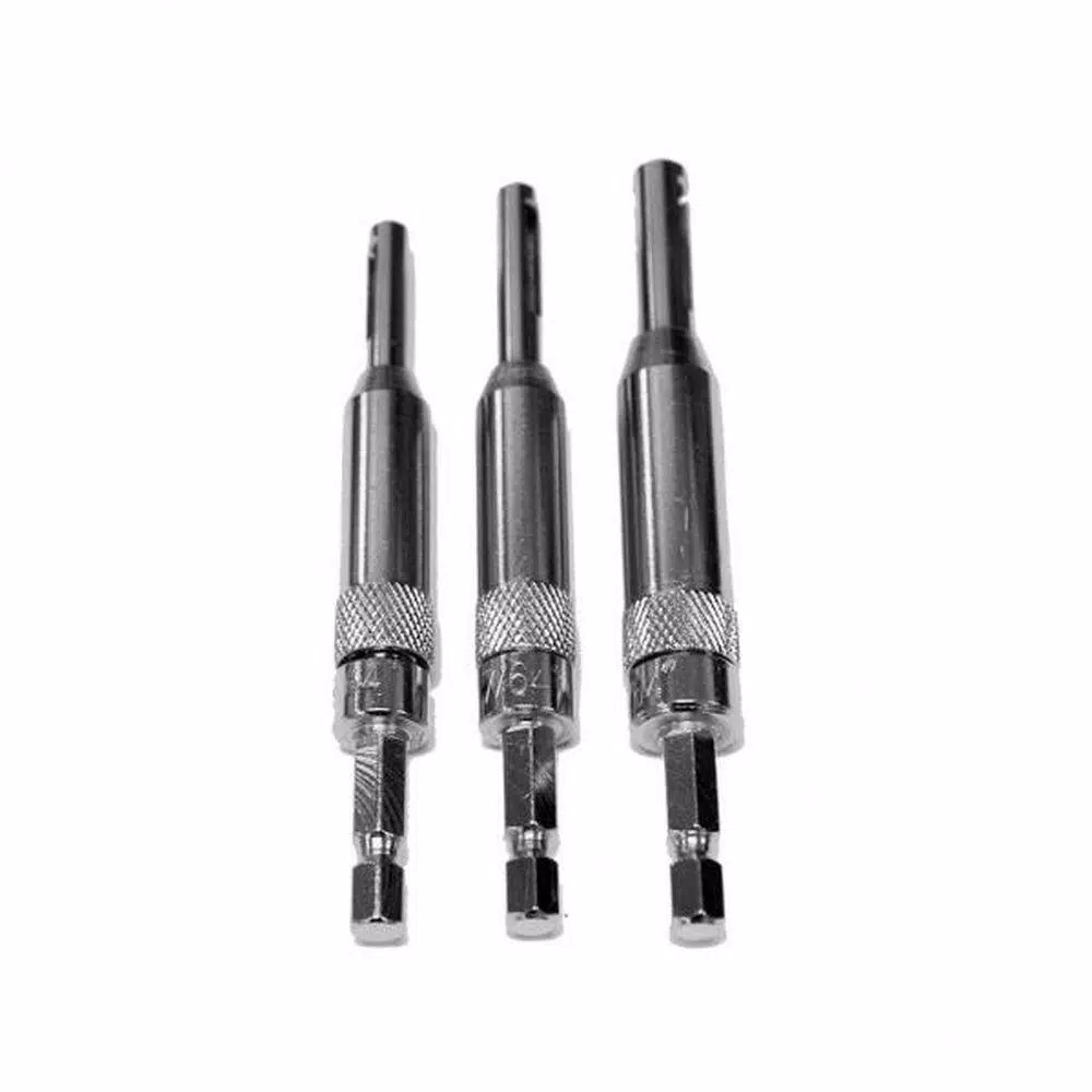 Milescraft 3-Piece Self-Centering Steel Hinge Installation Drill Bit Set