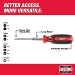 Milwaukee 9-in-1 Square Drive Multi-Bit Screwdriver Set with Power Groove Bits thumbnail 2