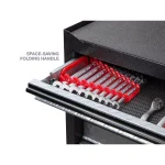 TEKTON 5 in. 9-Tool Store-and-Go Wrench Rack Keeper, Red thumbnail 8