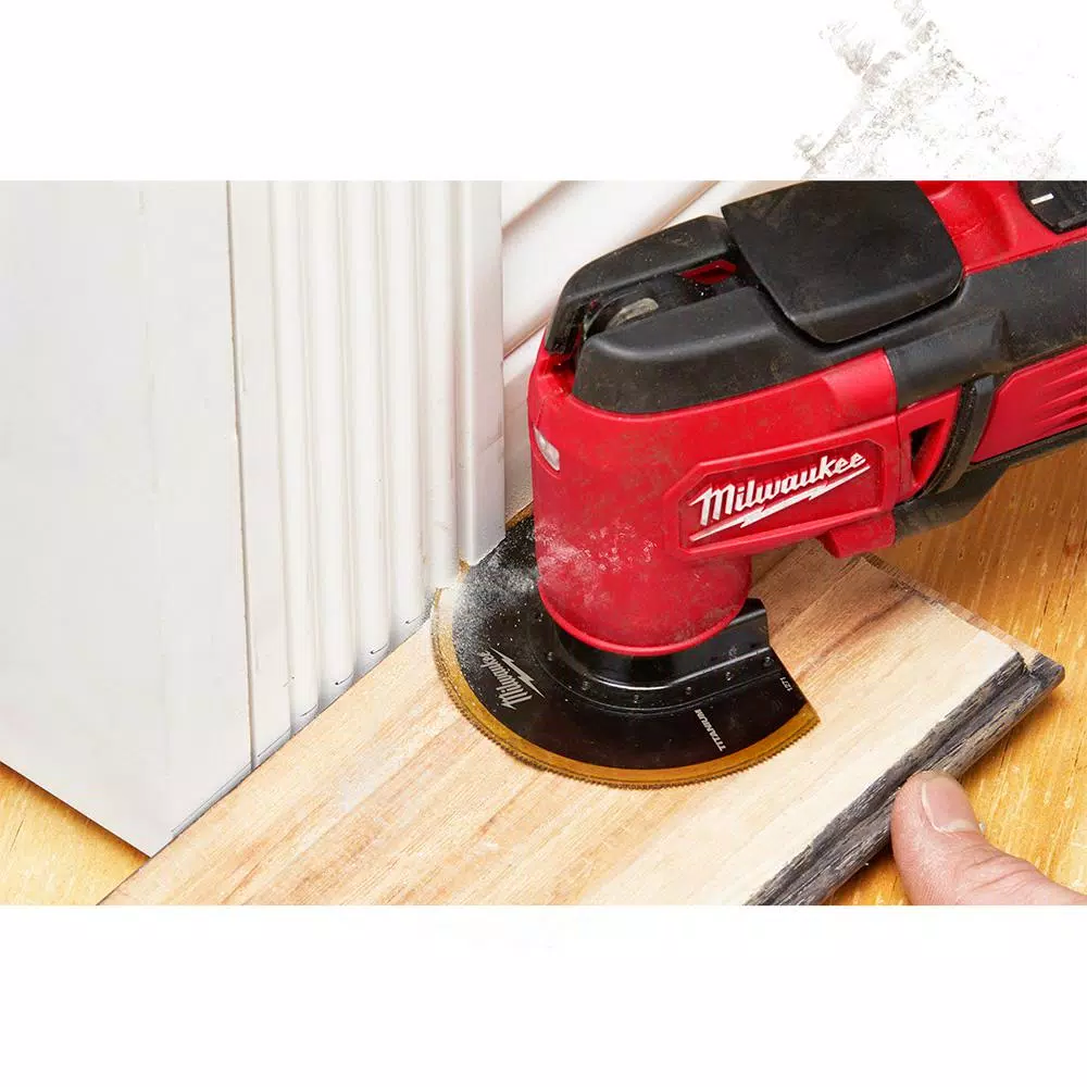 Milwaukee 3-1/2 in. Titanium Enhanced Bi-Metal Segmented Oscillating Multi-Tool Blade