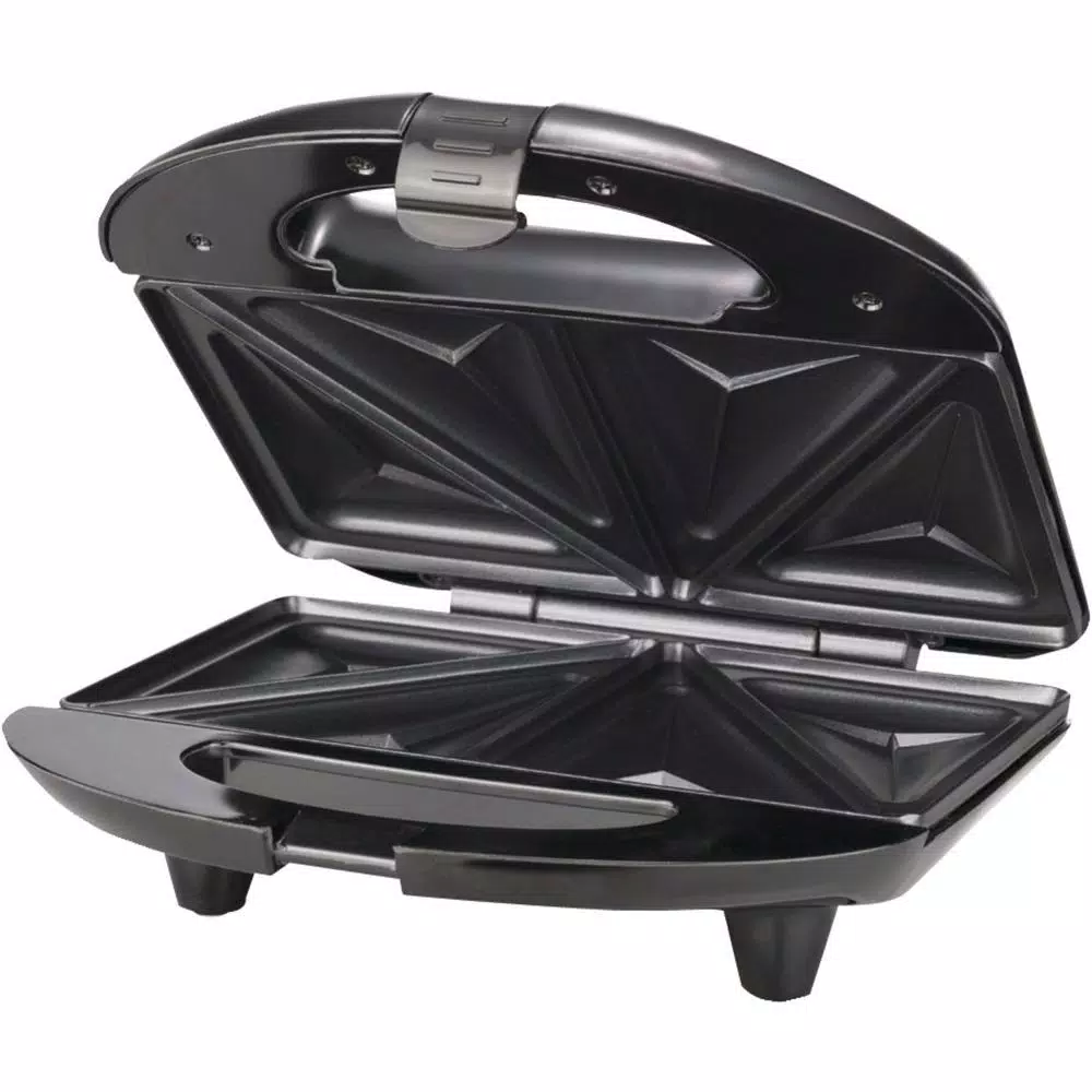 Brentwood Appliances 750W Compact Dual Sandwich Maker, Nonstick, Black