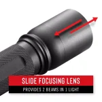 Coast HP10R 1050 Lumen Rechargeable Focusing LED Flashlight with Dual Power Flex Charge thumbnail 3