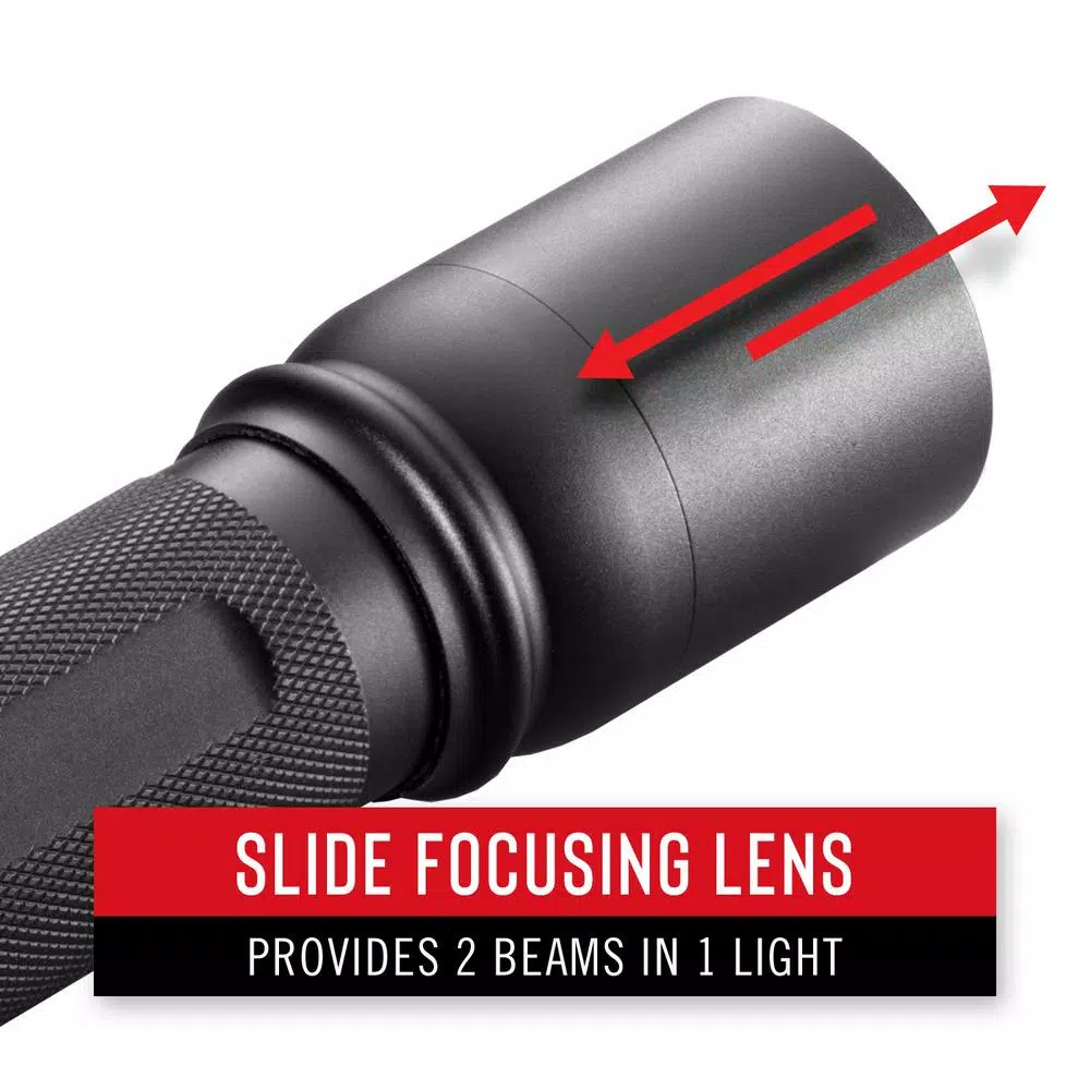 Coast HP10R 1050 Lumen Rechargeable Focusing LED Flashlight with Dual Power Flex Charge