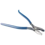 Klein Tools 9 in. Left Handed Ironworker's Rebar Pliers, Spring Loaded, Induction Hardened thumbnail 1