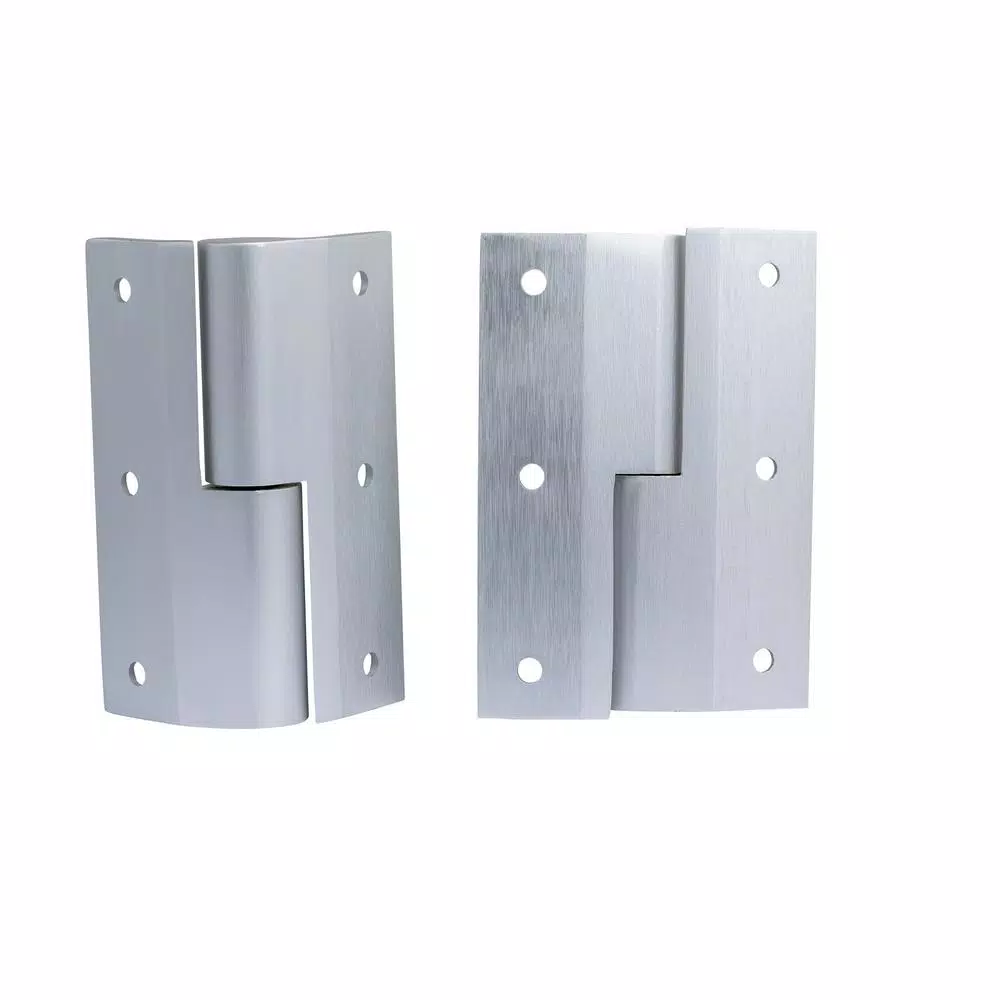 Global Door Controls Deluxe Aluminum Hinge Kit, Surface Mount, Pair
