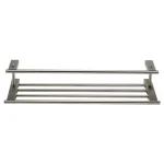 ALFI BRAND 25.88 in. Wall Mount Towel Rack with Shelf, Brushed Nickel thumbnail 4