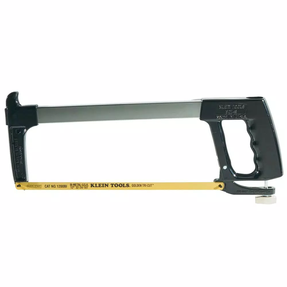 Klein Tools 12 in. Hack Saw with Steel Handle, 3-in-1 Teeth Sizes, 45/90 Degree Convertible