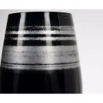Rolf Glass Cosmo 16.5 oz. Stemless Wine Tumblers, Black/Silver (Set of 4) thumbnail 3