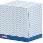 Genuine Joe Cube Box Facial Tissue 2-Ply, White (36 Boxes per Carton) thumbnail 1