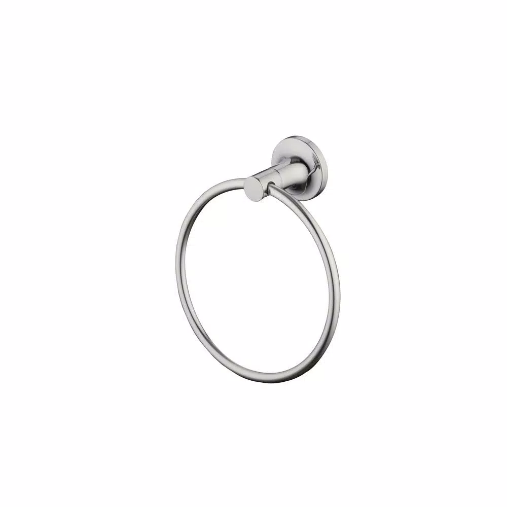Glacier Bay Myer Contemporary Chrome Towel Ring - Modern Wall-Mounted Hand Towel Holder