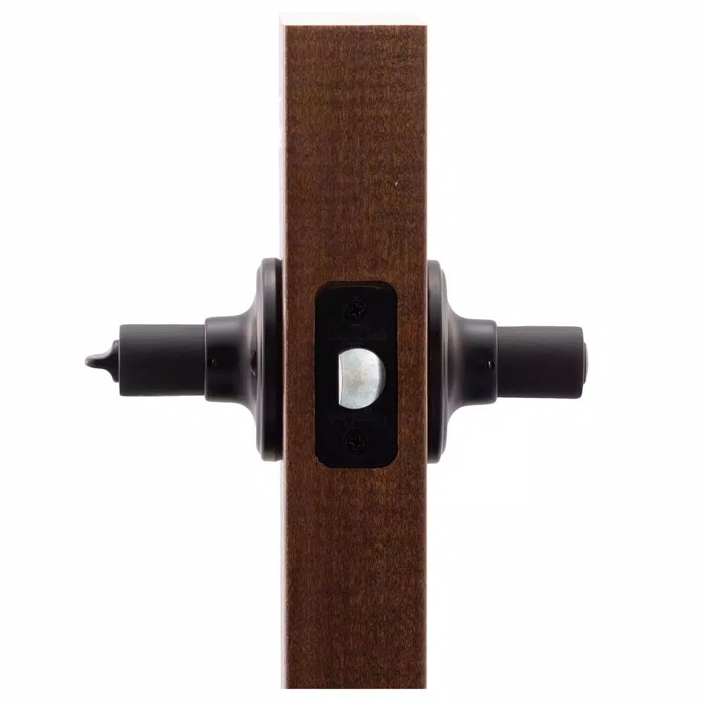 Copper Creek Zane Contemporary Black Privacy Lever Door Handle, Interior Residential Hardware