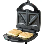 PREMIUM 760W 3-in-1 Sandwich Maker, Waffle and Grill Press with Detachable Non-Stick Plates, Black thumbnail 3