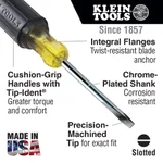Klein Tools 4-Piece Cushion-Grip Screwdriver Set thumbnail 2