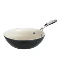 Tramontina Gourmet Ceramica Deluxe 11 in. Aluminum Stir-Fry Pan, Metallic Black thumbnail 1