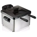Hamilton Beach Professional-Style 3-Basket Deep Fryer, 1800W, 3-Quart Stainless Steel thumbnail 1