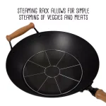 Honey-Can-Do Joyce Chen 10-Piece Carbon Steel Non-Stick Wok Set with Bamboo Accessories thumbnail 7