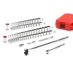 TEKTON 74-Piece 3/8 in. Drive 6-Point Socket and Ratchet Set, SAE & Metric thumbnail 3