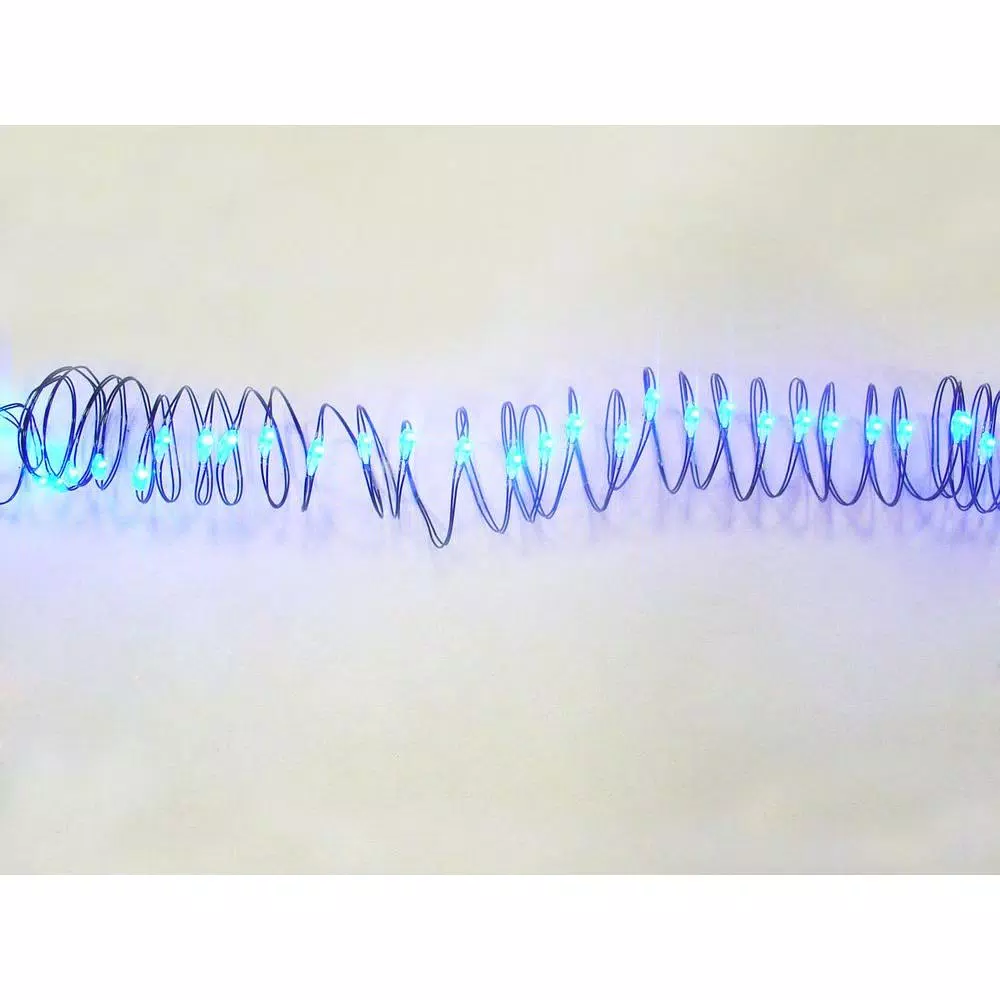Starlite Creations 9 ft. Blue LED Ultra Slim Wire String Lights, 36-Light Battery Operated (Bundle of 2)
