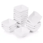 MALACASA 2.5-Inch White Porcelain Ramekins Set of 16, Ceramic Souffle Dishes and Serving Bowls thumbnail 1