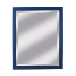 Alpine Art & Mirror Harbour Weathered Blue Beveled Glass Accent Mirror, 33 x 33 in. thumbnail 1