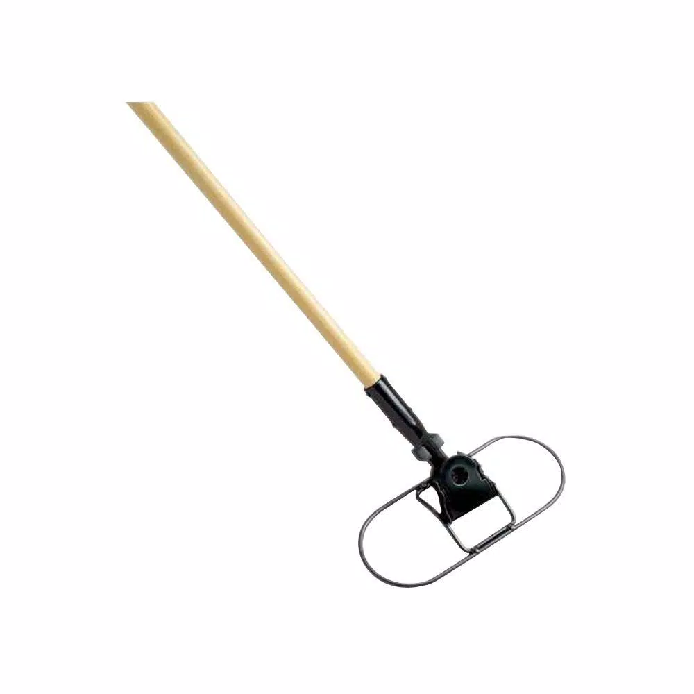 Rubbermaid Commercial Products 60 in. Hardwood Snap-On Dust Mop Handle with 360° Swivel