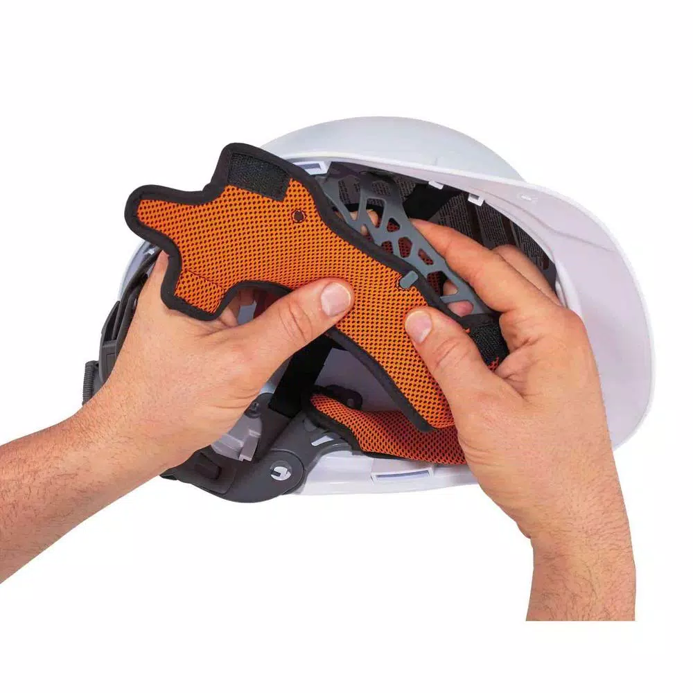Ergodyne Skullerz 8984 Orange Hard Hat Replacement Sweatband, 3-Pack